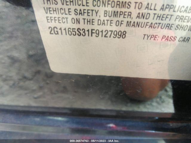 2G1165S31F9127998 Chevrolet IMPALA LTZ