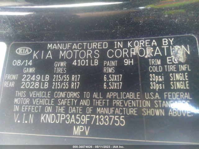 KNDJP3A59F7133755 KIA SOUL +