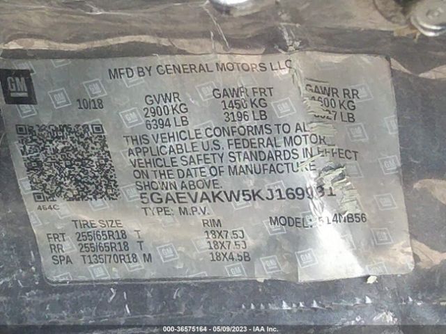 5GAEVAKW5KJ169931 Buick Enclave Essence