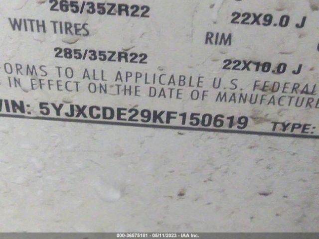 5YJXCDE29KF150619 Tesla MODEL X