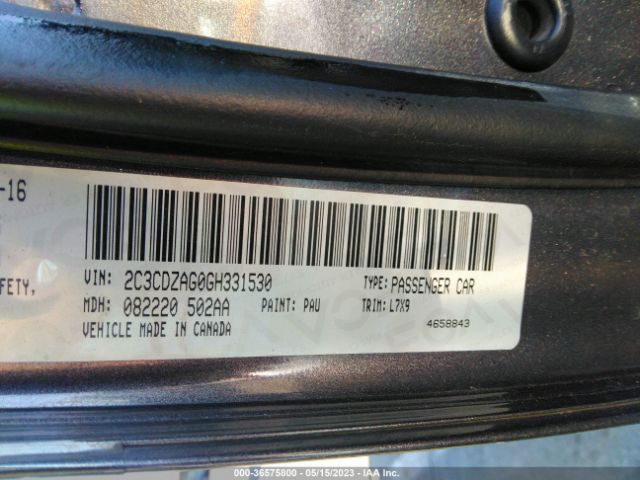 2C3CDZAG0GH331530 Dodge Challenger Sxt