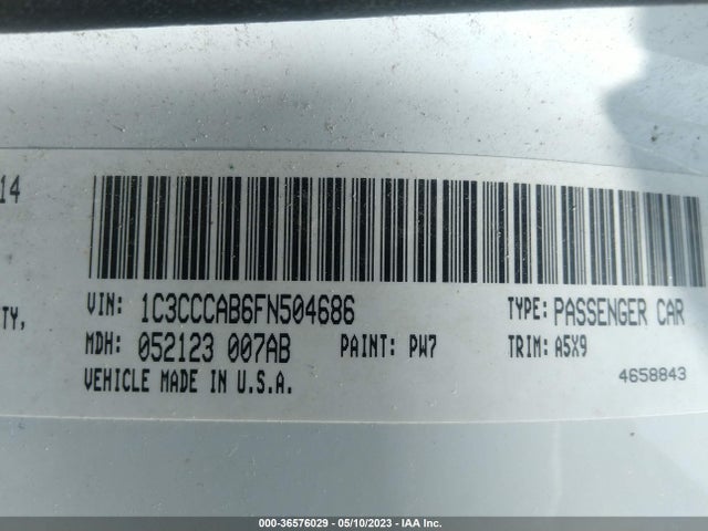 1C3CCCAB6FN504686 Chrysler 200 Limited