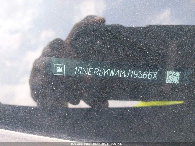 Chevrolet Traverse Lt Cloth 2021 1GNERGKW4MJ193668 Image 9