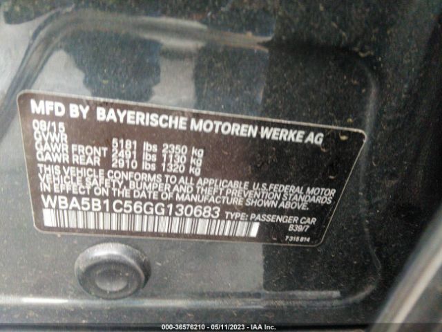 WBA5B1C56GG130683 BMW 5 Series 535i