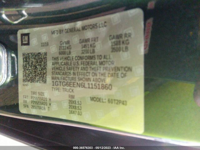 1GTG6EEN6L1151860 GMC Canyon 4wd Denali