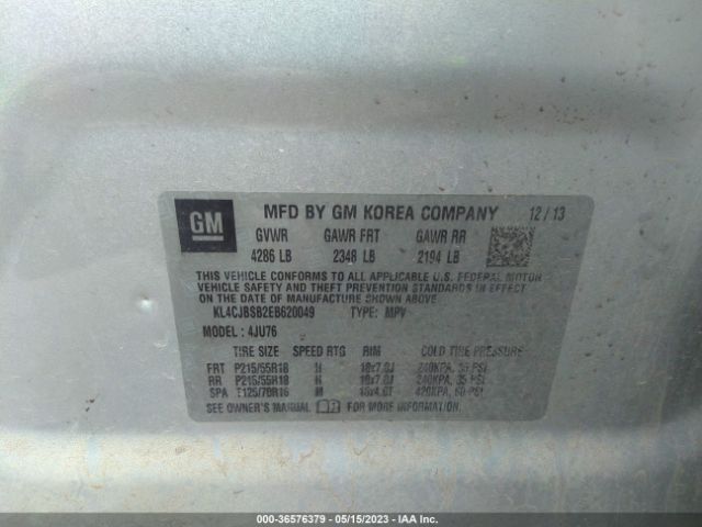 KL4CJBSB2EB620049 Buick Encore Convenience