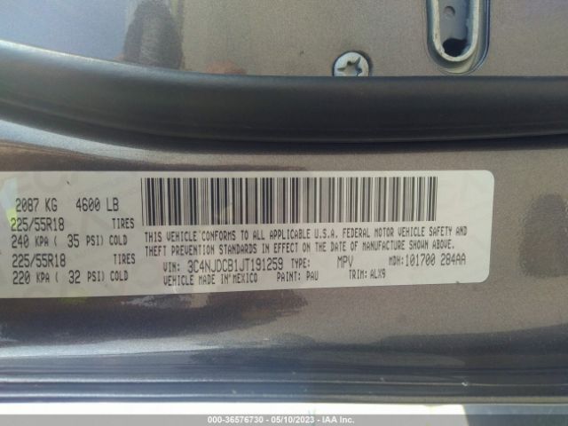 3C4NJDCB1JT191259 Jeep Compass Limited