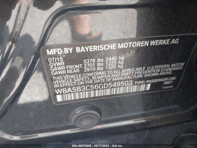 WBA5B3C56GD549503 BMW 535i Xdrive
