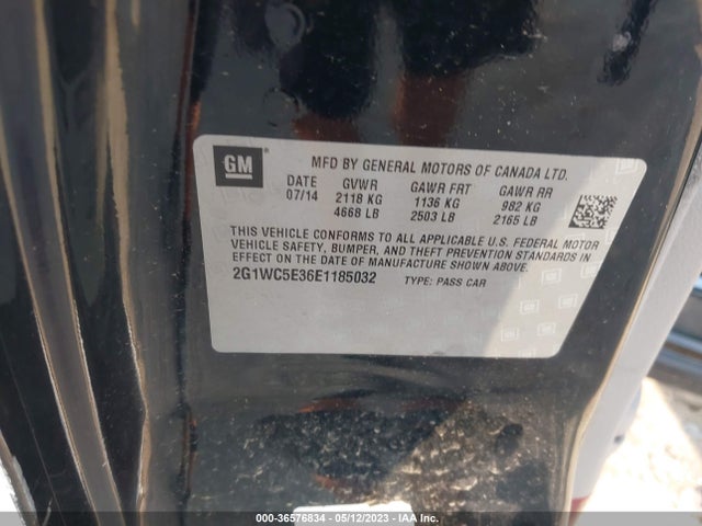 Chevrolet Impala Limited Ltz 2014 2G1WC5E36E1185032 Image 10