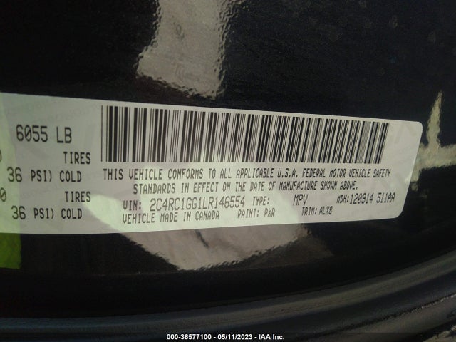 2C4RC1GG1LR146554 Chrysler Pacifica Limited