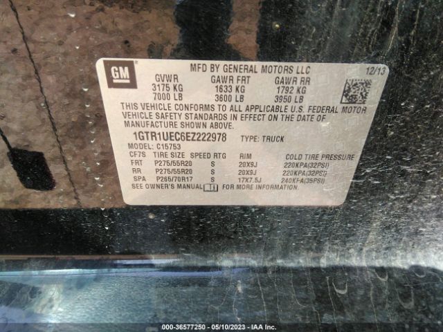 1GTR1UEC6EZ222978 GMC Sierra 1500 Sle