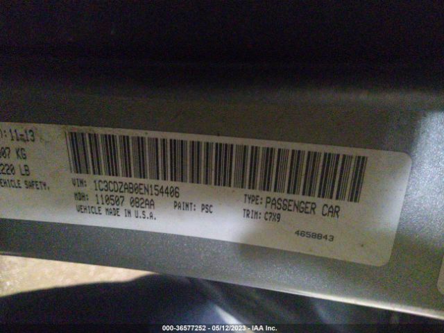 1C3CDZAB0EN154406 Dodge AVENGER SE
