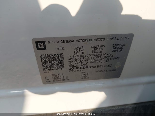 Chevrolet Blazer Lt 2021 3GNKBDRS1MS537657 Image 9