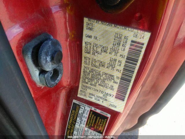 1N6BD0CT1FN703697 Nissan FRONTIER S