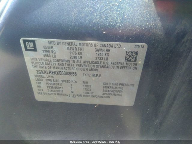2GKALREKXE6303655 GMC Terrain Sle