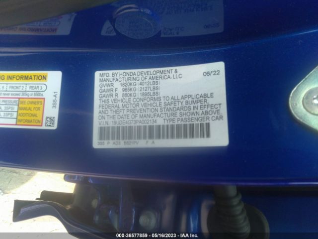 19UDE4G73PA002134 Acura Integra W/a-spec Tech Package