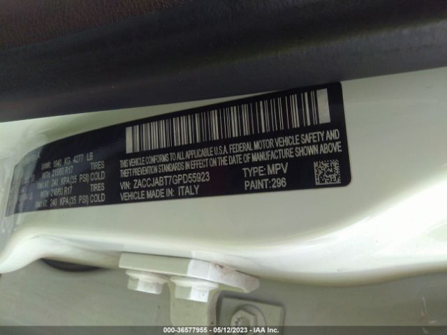 ZACCJABT7GPD55923 Jeep Renegade Latitude