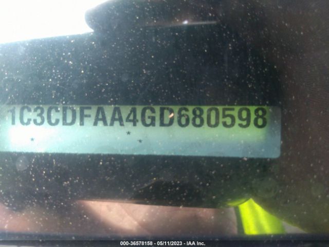 1C3CDFAA4GD680598 Dodge DART SE