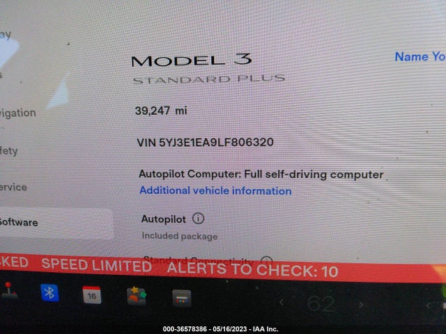 Tesla Model 3 Standard Range 2020 5YJ3E1EA9LF806320 Image 7