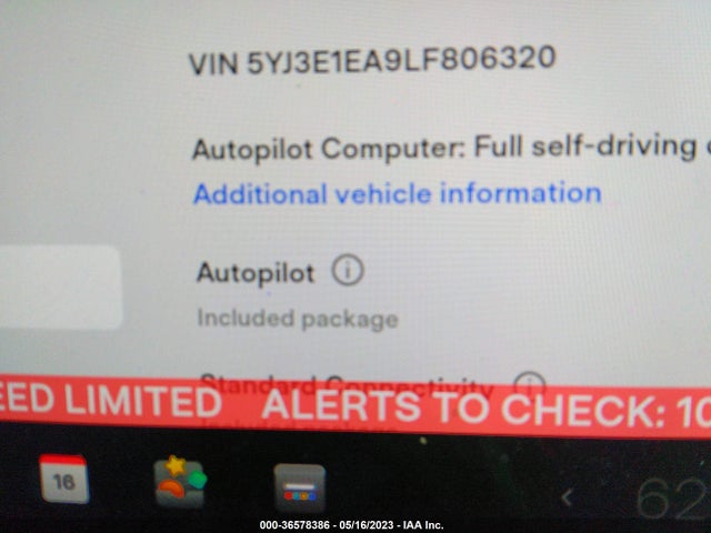 Tesla Model 3 Standard Range 2020 5YJ3E1EA9LF806320 Image 9