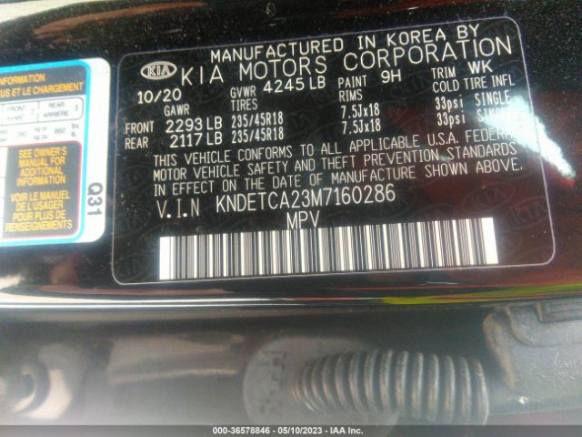 KNDETCA23M7160286 KIA Seltos Sx