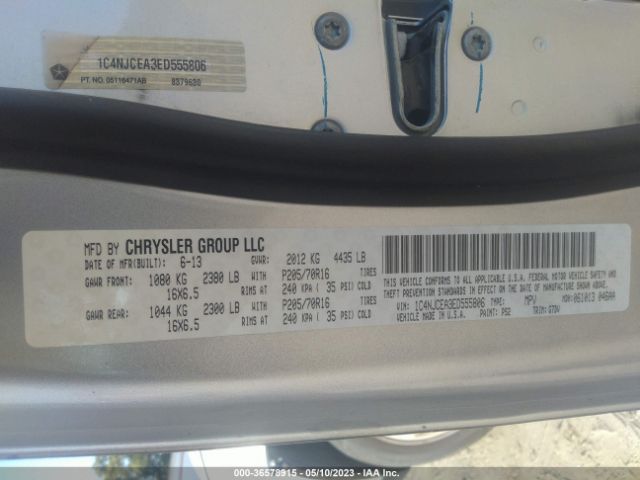 1C4NJCEA3ED555806 Jeep Compass Latitude