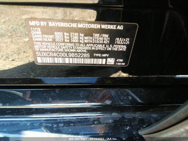 5UXCR4C00L9B52285 BMW X5 Sdrive40i