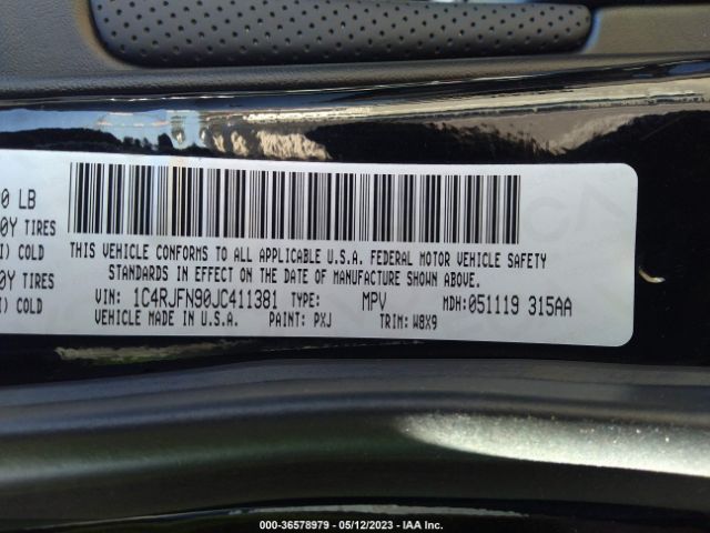 1C4RJFN90JC411381 Jeep Grand Cherokee Trackhawk