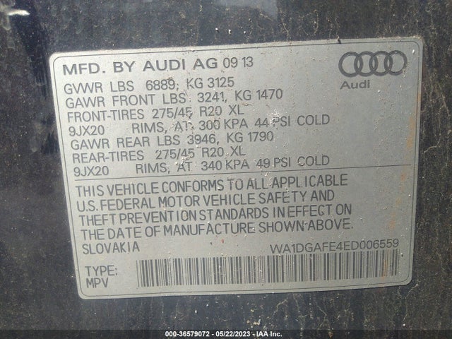 WA1DGAFE4ED006559 Audi Q7 3.0t S Line Prestige
