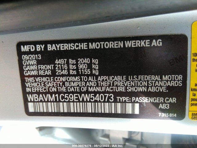 BMW X1 Sdrive28i 2014 WBAVM1C59EVW54073 Image 11