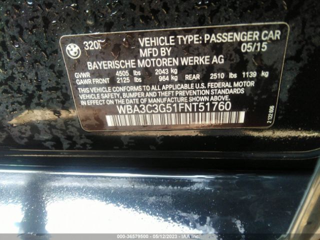 WBA3C3G51FNT51760 BMW 3 Series 320i Xdrive
