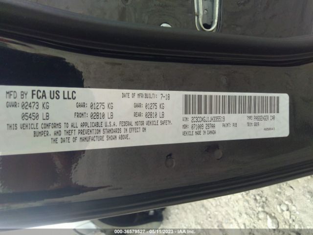 2C3CDXGJ1JH335519 Dodge Charger R/t Scat Pack