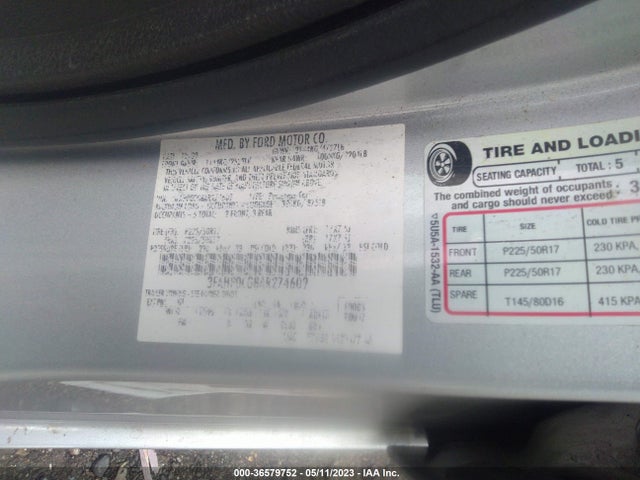 2010 FORD FUSION SEL VIN: 3FAHP0CG8AR274609