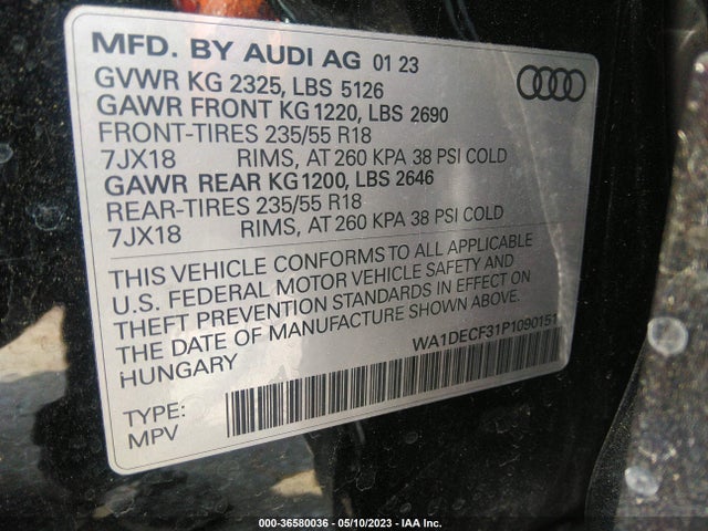 2023 Audi Q3, VIN: WA1DECF31P1090151