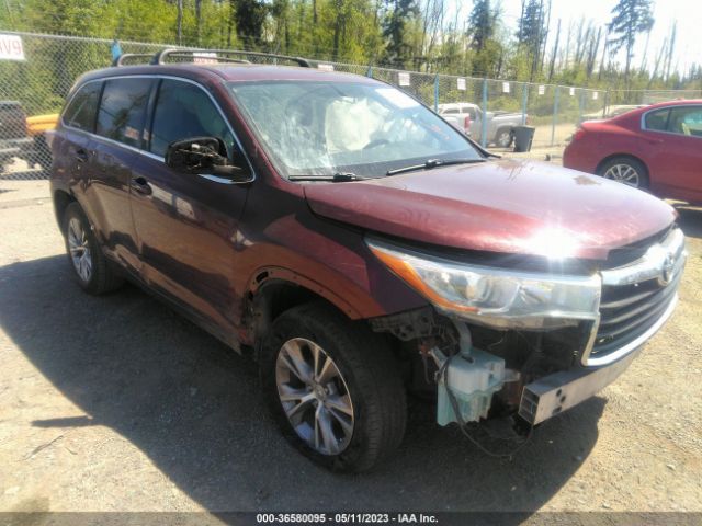 Toyota Highlander Le 2015 5TDZKRFHXFS057749 Image 1