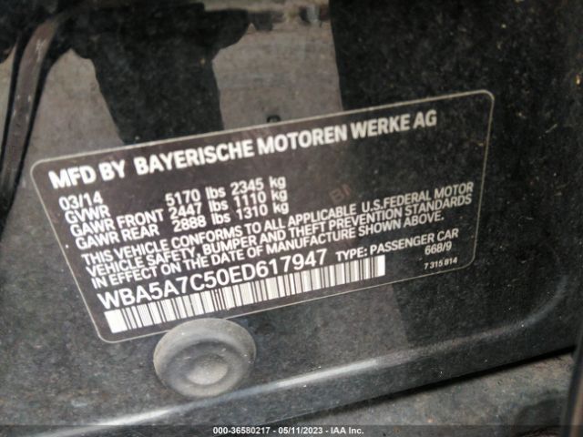 WBA5A7C50ED617947 BMW 5 Series 528i Xdrive