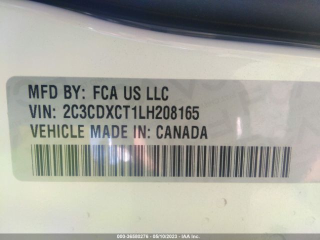 2C3CDXCT1LH208165 Dodge CHARGER R/T
