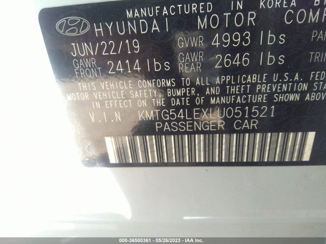 2020 Genesis G70, VIN: KMTG54LEXLU051521