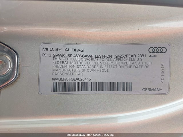 WAUCFAFR6EA026415 Audi A5 PREMIUM
