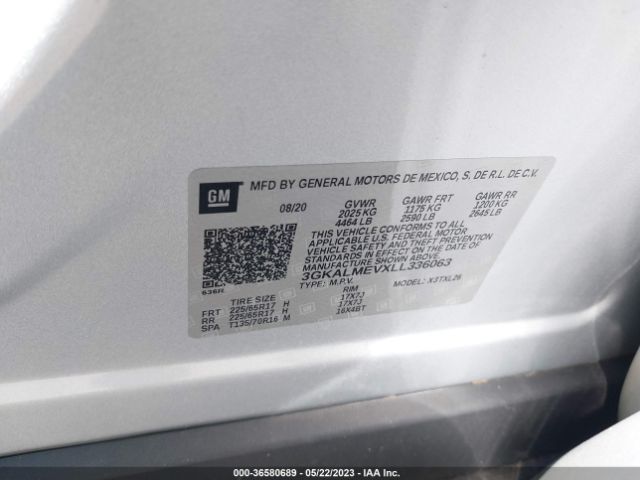 3GKALMEVXLL336063 GMC Terrain Sle