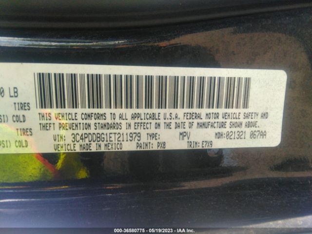 3C4PDDBG1ET211979 Dodge Journey Sxt