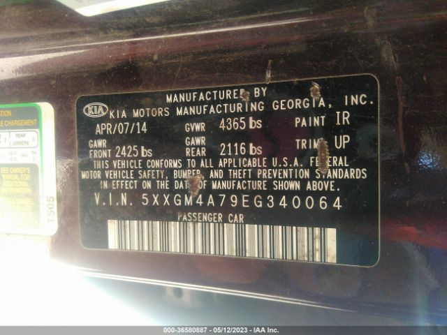5XXGM4A79EG340064 KIA Optima Lx
