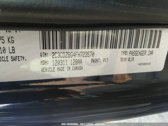 Dodge Challenger Sxt Plus 2015 2C3CDZBG4FH723570 Image 9