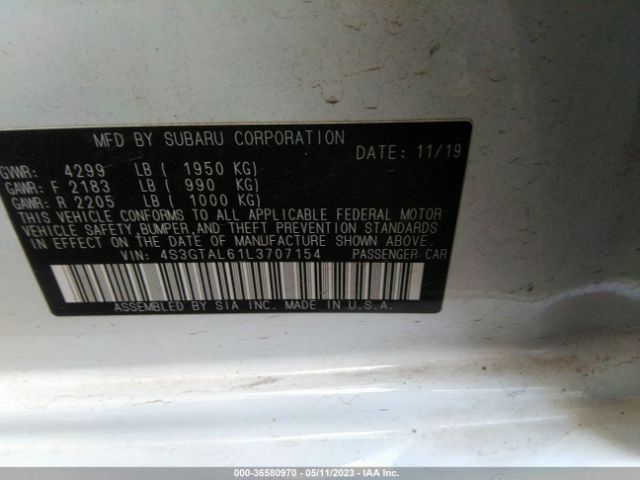 4S3GTAL61L3707154 Subaru Impreza Sport