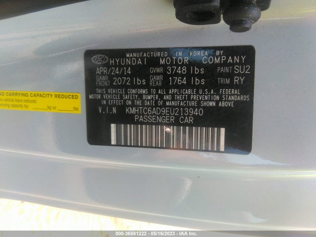 Hyundai Veloster Flex 2014 KMHTC6AD9EU213940 Image 14