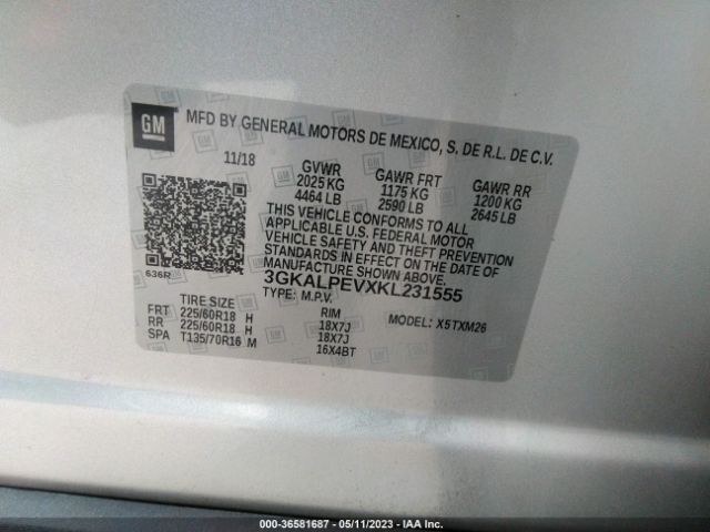3GKALPEVXKL231555 GMC Terrain Slt