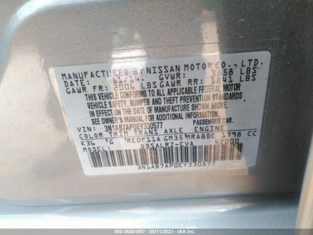 3N1AB7AP0EY330577 Nissan SENTRA SR