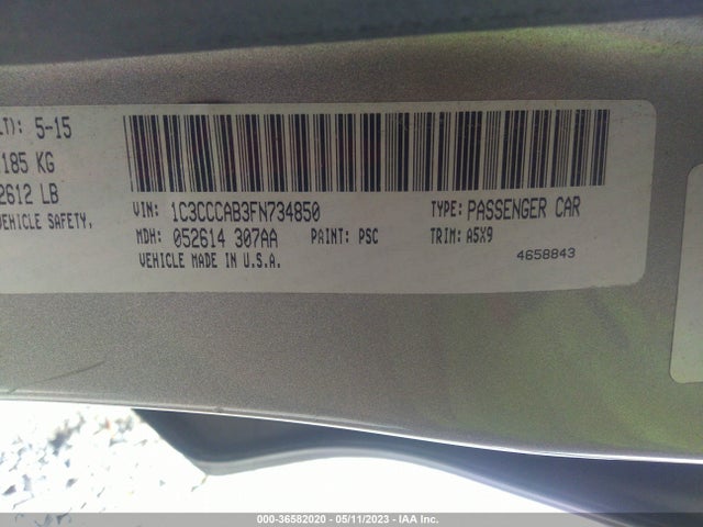 1C3CCCAB3FN734850 Chrysler 200 Limited