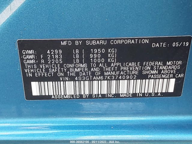 4S3GTAM67K3740902 Subaru Impreza Sport