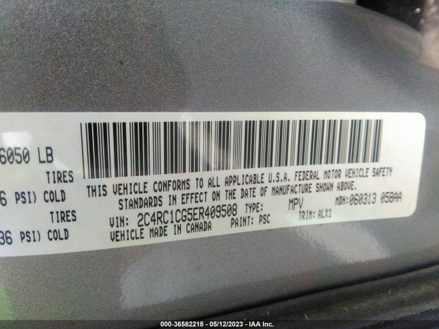 2C4RC1CG5ER409508 Chrysler Town & Country Touring-l
